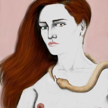 Digital Arts titled "Lilith" by Kakha Kolkhi, Original Artwork, Digital Painting