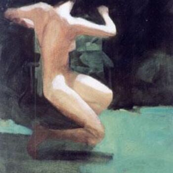 Painting titled "Turn" by Kal Opre, Original Artwork, Oil