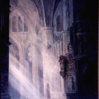 Painting titled "Gothic-3" by Kal Opre, Original Artwork, Oil