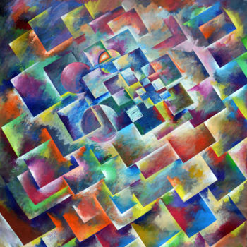 Schilderij getiteld "abstract painting a…" door Kalash Trader, Origineel Kunstwerk, Acryl