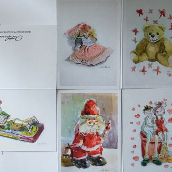 绘画 标题为“Авторские открытки” 由Дарья Калашникова, 原创艺术品, 数字打印