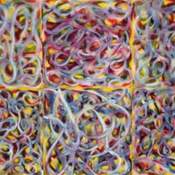Peinture intitulée "Danses de serpents" par Kaliart, Œuvre d'art originale