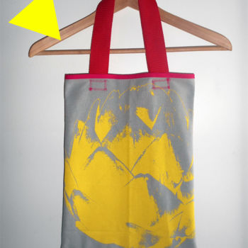 Artisanat intitulée "Sac Tote Bag imprim…" par Kaliart, Œuvre d'art originale, Sacs et Bagages