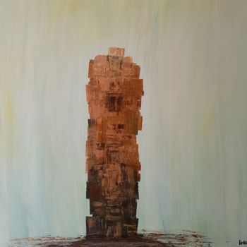 Painting titled "Turm" by Mucky, Original Artwork, Acrylic