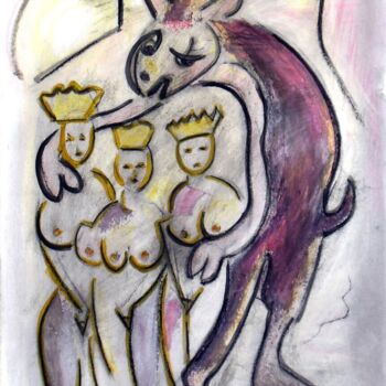 Pittura intitolato "Ms universe" da Kambiz Sharifpour, Opera d'arte originale, Olio
