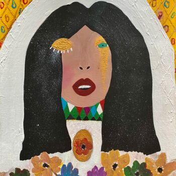 Картина под названием "Bridal Tears" - Kamila Polak, Подлинное произведение искусства, Акрил