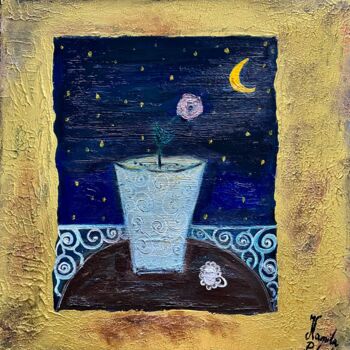 Malarstwo zatytułowany „Silent Night” autorstwa Kamila Polak, Oryginalna praca, Olej