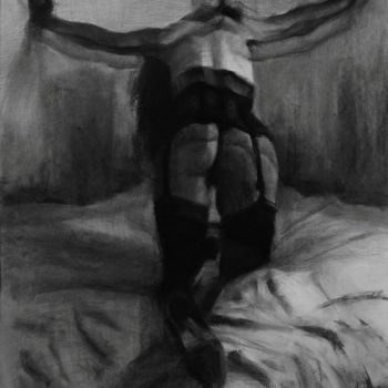 Drawing titled "Pressure" by Kamila Ossowska, Original Artwork, Charcoal