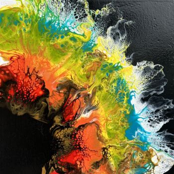 Картина под названием "Vortex of Creation" - Kamo Atoyan, Подлинное произведение искусства, Масло Установлен на Деревянная р…