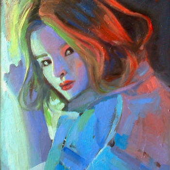 「Portrait(oil painti…」というタイトルの絵画 Kamsar Ohanyanによって, オリジナルのアートワーク, オイル