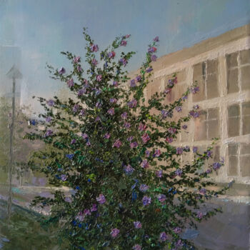 Pittura intitolato "Blossomed tree(40x5…" da Kamsar Ohanyan, Opera d'arte originale, Olio Montato su Telaio per barella in l…
