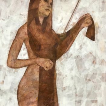Malarstwo zatytułowany „Скрипка” autorstwa Xenia Kamyshlova, Oryginalna praca, Akryl