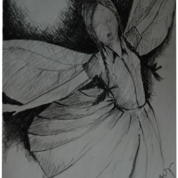Drawing titled "ANGEL" by Sooraj Kannan, Original Artwork