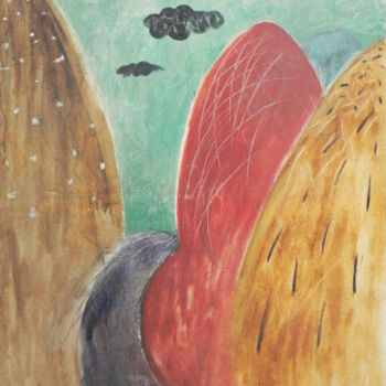 Peinture intitulée "The Mountain Road" par Kanat Ibragimov, Œuvre d'art originale, Huile