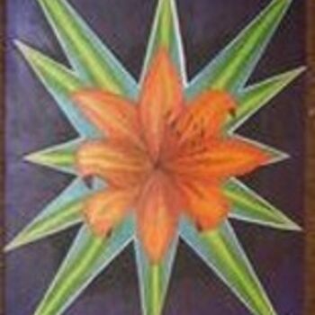 Painting titled "Blooming Star" by Kandice Utter, Original Artwork