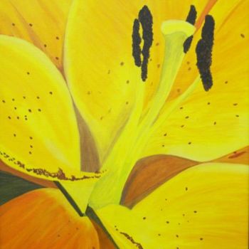 Painting titled "Your In Lilly" by Kandice Utter, Original Artwork