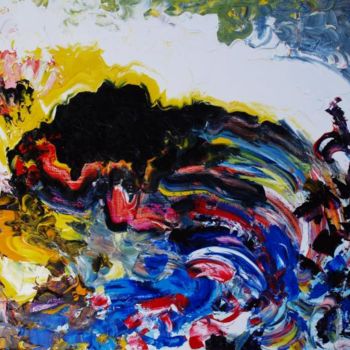 Pittura intitolato "Чистилище" da Aleksandr Kandinskii Dae, Opera d'arte originale, Olio