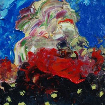 Pittura intitolato "Слушающая ветер" da Aleksandr Kandinskii Dae, Opera d'arte originale, Olio