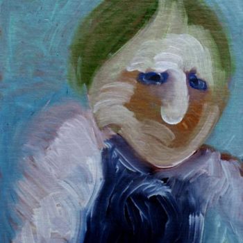 Pittura intitolato "Замерзающий человек…" da Aleksandr Kandinskii Dae, Opera d'arte originale, Olio