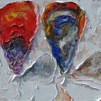 Картина под названием "Два пузыря" - Александр Кандинский-Дае, Подлинное произведение искусства, Масло