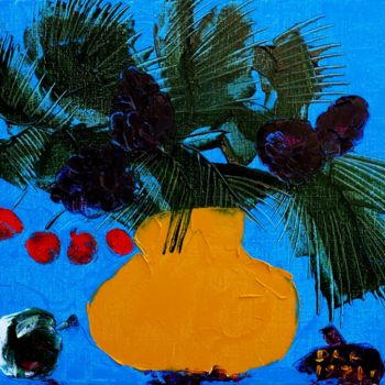Картина под названием "Кедровые шишки" - Александр Кандинский-Дае, Подлинное произведение искусства, Масло