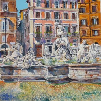 Painting titled "Roma" by Katya Andreeva, Original Artwork
