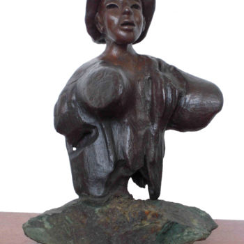 Sculpture titled "QUECHUA" by Kanel Brosi, Original Artwork, Wood