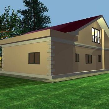 "Rendu villa 3D 2" başlıklı Resim Kangol Le Droïd tarafından, Orijinal sanat