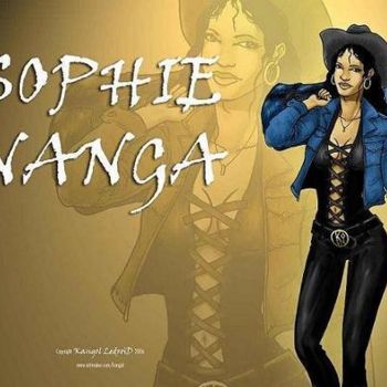 Dibujo titulada "Sophie NANGA" por Kangol Le Droïd, Obra de arte original