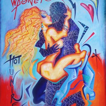 Pintura titulada "Hot Couple" por Kaola Oty, Obra de arte original, Acrílico