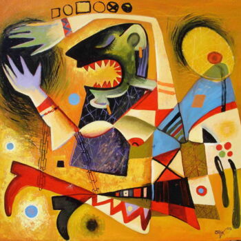 Pintura intitulada "The scream" por Kaola Oty, Obras de arte originais