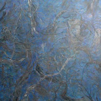 Картина под названием "Arbres dans l'eau" - Kaoru Tsuzawa, Подлинное произведение искусства