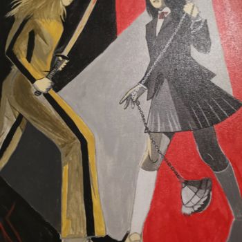 Peinture intitulée "Kill Bill vol 1" par Georgios Karaiskos, Œuvre d'art originale, Acrylique