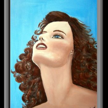 Painting titled "VIVRE" by Valerie Kerrouaud, Original Artwork, Oil