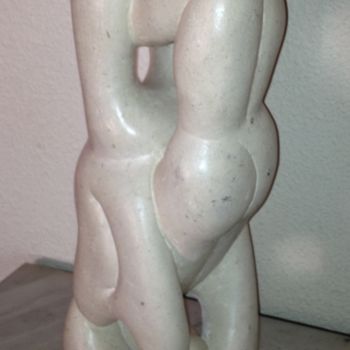 Sculpture titled "AMOROSOS" by Karan, Original Artwork, Stone