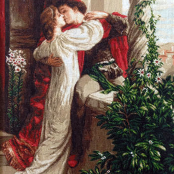 Peinture intitulée "Ромео и Джульетта" par Elena Karandova, Œuvre d'art originale, Autre