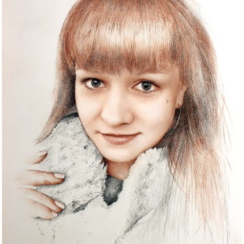 图画 标题为“Дарья” 由Alexey Karans, 原创艺术品, 铅笔
