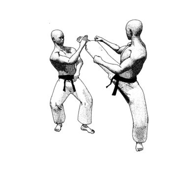 Digitale Kunst mit dem Titel "Ryosho ryowan sokum…" von Karate Poster, Original-Kunstwerk, 2D digitale Arbeit