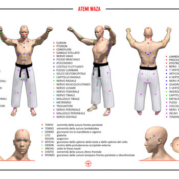 Grafika cyfrowa / sztuka generowana cyfrowo zatytułowany „Atemi waza” autorstwa Karate Poster, Oryginalna praca, 2D praca cy…