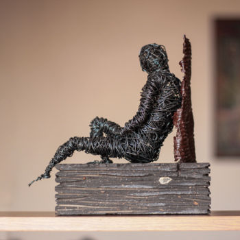 Sculpture titled "Rest (25x25x11 3.5k…" by Karen Axikyan, Original Artwork, Metals