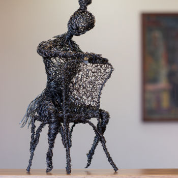 Sculpture intitulée "Ballerina (30x15x12…" par Karen Axikyan, Œuvre d'art originale, Métaux