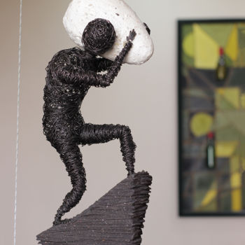Escultura intitulada "Salvation of life 4…" por Karen Axikyan, Obras de arte originais, Metais