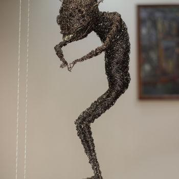 Sculpture intitulée "Amphibian (60x20x22…" par Karen Axikyan, Œuvre d'art originale, Béton