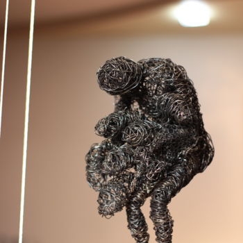 Sculpture titled "Freedom (36x18x18 3…" by Karen Axikyan, Original Artwork, Metals