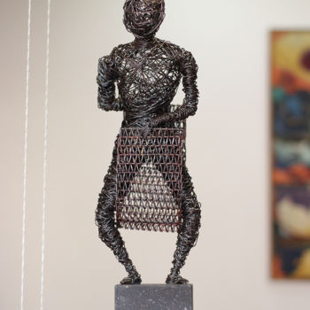 雕塑 标题为“Nudity (46x14x13 2.…” 由Karen Axikyan, 原创艺术品, 金属