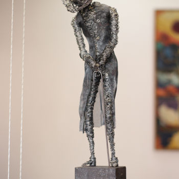 Sculpture titled "Peaceful old age (5…" by Karen Axikyan, Original Artwork, Metals
