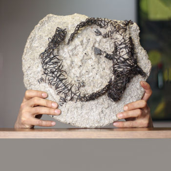 Sculpture intitulée "Bog (9x36x35 6.2kg…" par Karen Axikyan, Œuvre d'art originale, Béton