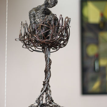 Skulptur mit dem Titel "Renaissance (43x21x…" von Karen Axikyan, Original-Kunstwerk, Metalle