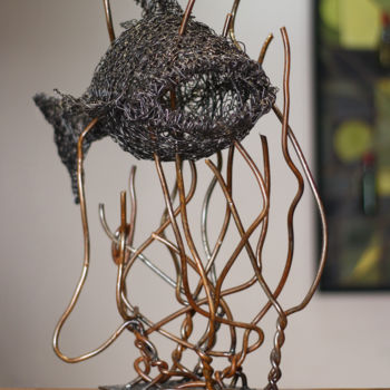 Sculpture titled "Shelter (54x46x26 4…" by Karen Axikyan, Original Artwork, Metals
