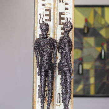 Skulptur mit dem Titel "Front and side (50x…" von Karen Axikyan, Original-Kunstwerk, Holz
